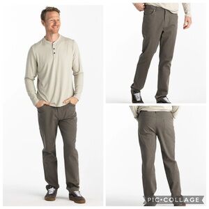 FreeFly Stretch Canvas Cotton Bamboo 5 Pocket Pants Men’s size 36x32